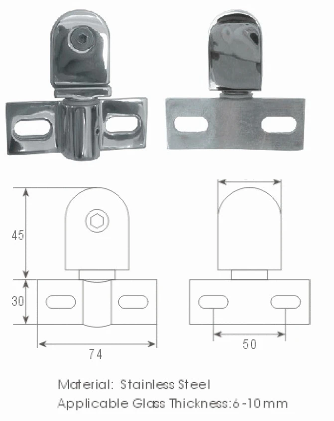 3 Panels Hinged Framed Shower Enclosures