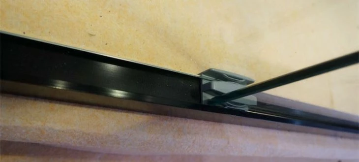 Black Frameless Double Sliding Shower Doors(KD6018)
