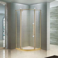 „Titanium Gold Hinged“ sektoriaus dušo kabina